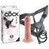 King Cock - strap-on dildo - 15 cm - luonnollinen väri