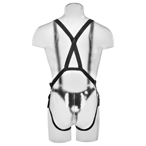 King Cock - Strap-on dildo valjailla - ontto, 28 cm