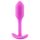 b-vibe Snug Plug 1 - pinkki anaalitappi sisäisellä painolla (55g)