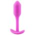 b-vibe Snug Plug 1 - pinkki anaalitappi sisäisellä painolla (55g)