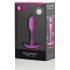 b-vibe Snug Plug 1 - pinkki anaalitappi sisäisellä painolla (55g)