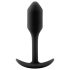 b-vibe Snug Plug 1 - anaalitappi painolla (55g) - musta
