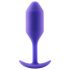 b-vibe Snug Plug 2 - anustappi kahdella kuulalla 114g - lila
