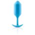 b-vibe Snug Plug 3 - kaksoiskuulainen anustappi (180g) - sininen
