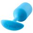 b-vibe Snug Plug 3 - kaksoiskuulainen anustappi (180g) - sininen