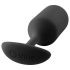 b-vibe Snug Plug 3 - tuplapallo anaaliplugi (180g) - musta