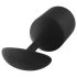 b-vibe Snug Plug 4 - kaksipäinen anustappi (257g) - musta