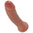 King Cock 8 Dildo (20 cm) - Tumma luonnollinen
