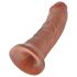 King Cock 8 Dildo (20 cm) - Tumma luonnollinen