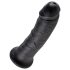 King Cock 8 Dildo (20 cm) - Musta