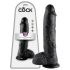 King Cock 10 kives dild(s)oa (25 cm) - musta