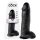 King Cock 12 jättipallo dildo (30 cm) - musta