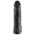 King Cock 12 jättipallo dildo (30 cm) - musta