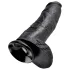 King Cock - dildo kiveytettävillä kiveksillä - 30 cm - musta