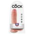 King Cock 8 Tekokives Dildo (20 cm) - luonnollinen