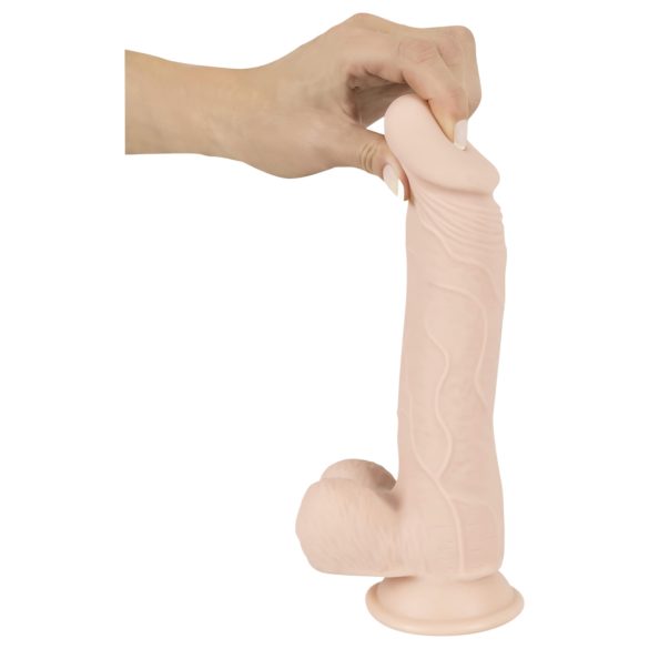 Nature Skin - realistinen dildo imukupilla - iho, keskikoko