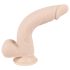 Nature Skin - imukupilla varustettu, aidontuntuinen dildo - luonnollinen (keskikoko)