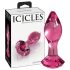 Icicles No. 79 - kartiomainen lasinen anaalitappi (vaaleanpunainen)
