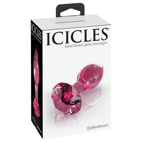 Icicles No. 79 - anustappi lasi - kartiomainen pinkki