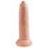 King Cock 9 - aidon tuntuinen dildo (23 cm) - luonnollinen