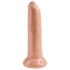 King Cock 9 - aidon tuntuinen dildo (23 cm) - luonnollinen