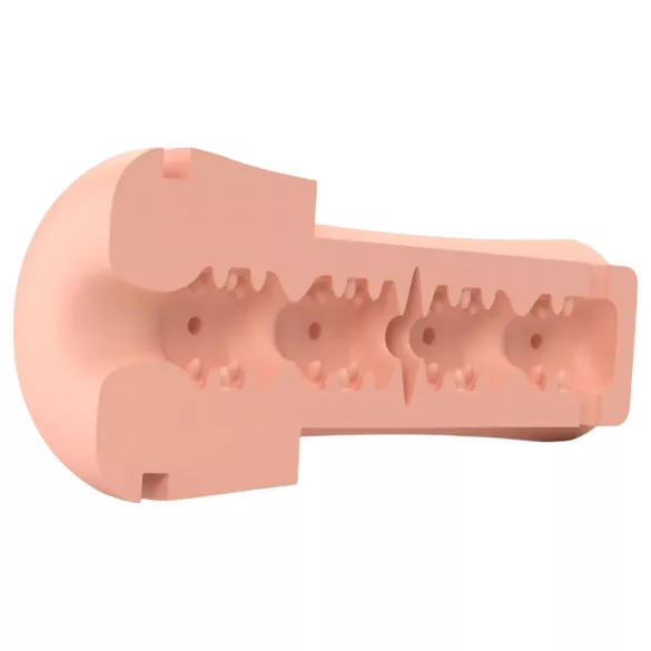 mystim Opus E Donut - sähköinen masturbaattori (luonnollinen-musta)