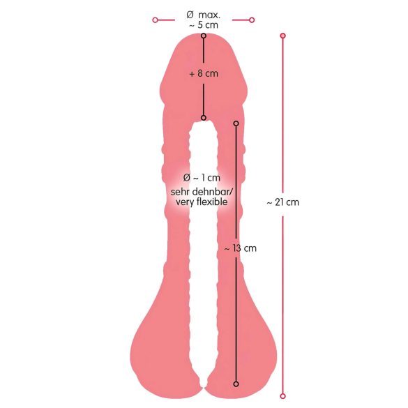 Nature Skin - 2in1 tekopersu ja penisjatke - ihovärinen
