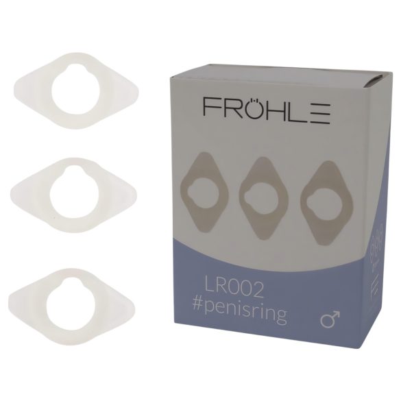 Fröhle LR002 (2,1 cm) - Lääkinnällinen penisrengas-setti (3 kpl)