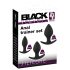 Black Velvet - silikoninen anaalitappi sarja (3 osaa) - musta