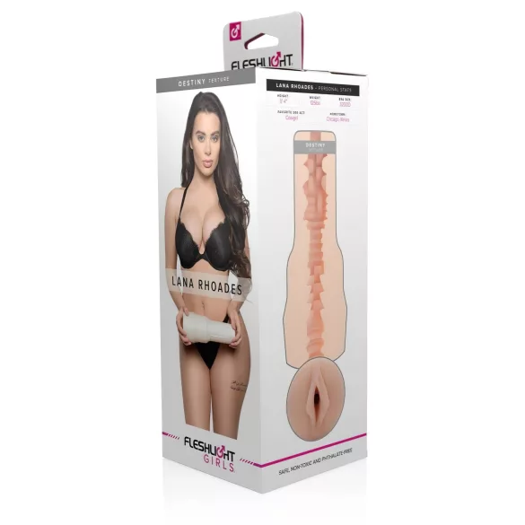 Fleshlight Lana Rhoades Destiny - tekorealistinen vagina - vaalea