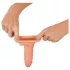 Realistixxx - penisjatke penikselle ja renkaalla - 19 cm - luonnollinen