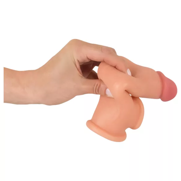 Realistixxx - penisjatke penikselle ja renkaalla - 19 cm - luonnollinen