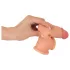 Realistixxx - penisjatke penikselle ja renkaalla - 19 cm - luonnollinen