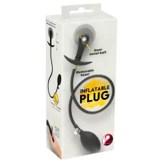 You2Toys - pumpattava anustappi pallomekanismilla - musta