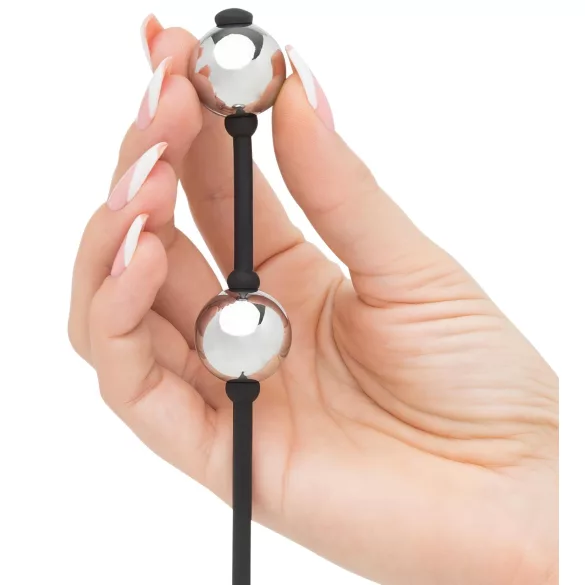 Fifty Shades of Grey - mini geishapallo - metalli - hopea