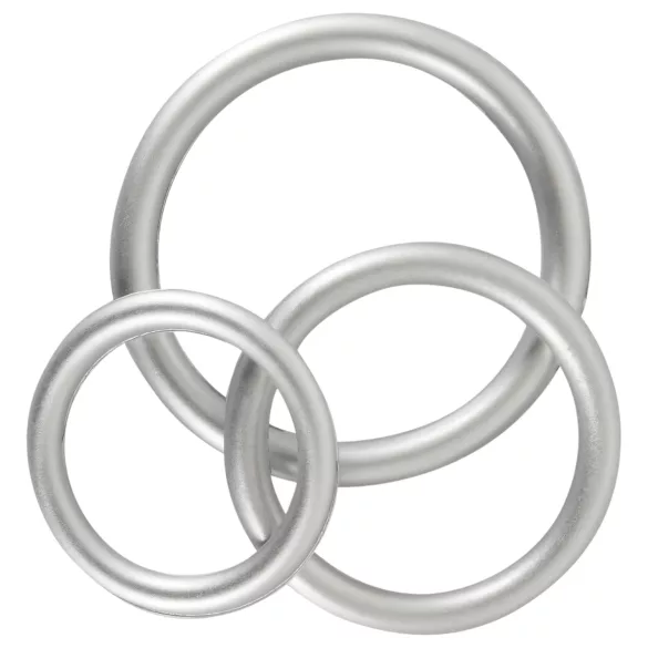 You2Toys Metallic - penisrenkaat setti 3 kpl - silikoni