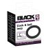 Black Velvet - silikoninen penisrengas (musta) - 5cm