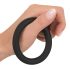 Black Velvet - silikoninen penisrengas (musta) - 5cm