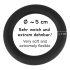 Black Velvet - silikoninen penisrengas (musta) - 5cm