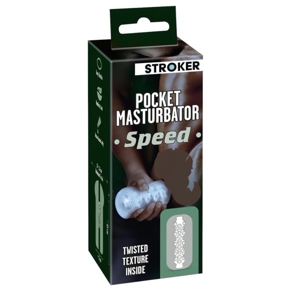 STROKER Speed - tekopenis masturbaattori (läpinäkyvä)