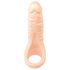 Realistixxx Double F - aidonnäköinen dildo penisrenkaalla (nude)