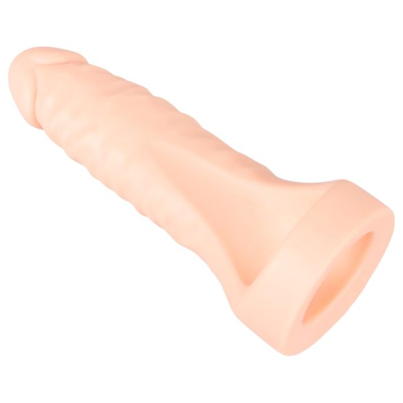 Realistixxx Double F - aidon tuntuinen dildo penisrenkaalla (luonnollinen)