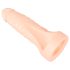 Realistixxx Double F - aidonnäköinen dildo penisrenkaalla (nude)