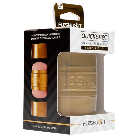 Fleshlight Quickshot Stamina - tekopillu ja peppu (pinkki)