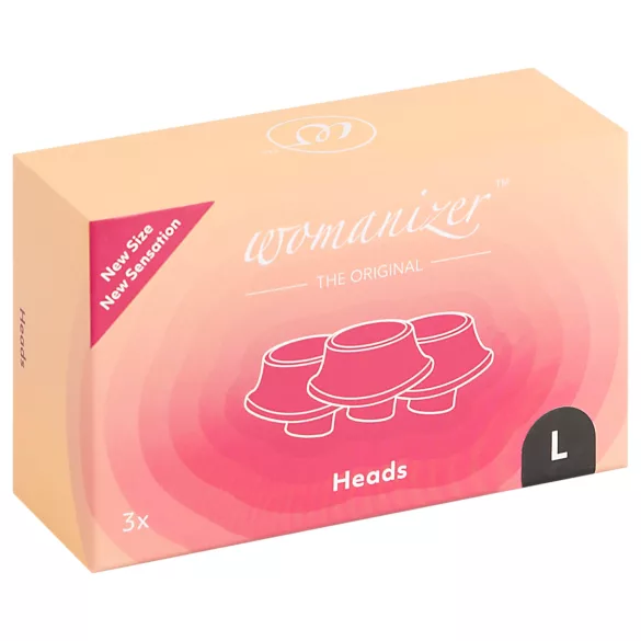 Womanizer - vaihtopääsetti - iso koko - musta (3 kpl)