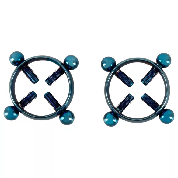 Bad Kitty - nännikoru rengas - metallinen sininen