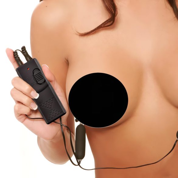 Fetish - vibraattori nännipuristin - musta