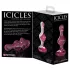 Icicles No. 75 - anustappi sydänkoriste - lasia, pinkki