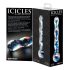 Icicles No. 08 - aaltoileva, kaksipäinen lasidildo (läpinäkyvä-sininen)