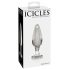 Icicles No. 26 - kartiomainen lasinen anaalitappi (läpinäkyvä)